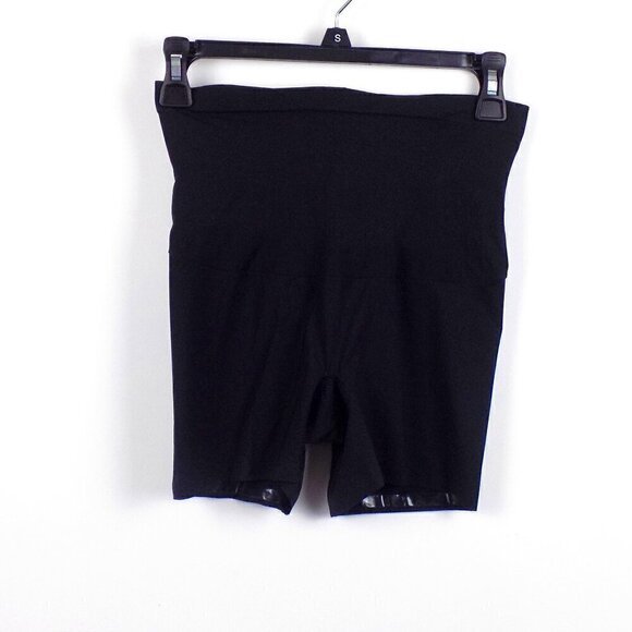 Spanx Shaping Shorts Size XL Black Mid-Thigh Wide Waistband New - Picture 2 of 4